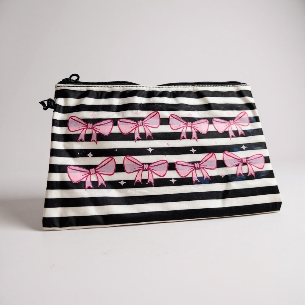 Pink Bow Cosmetic Bag